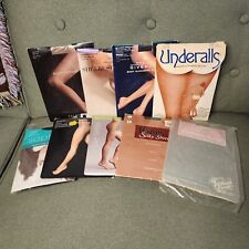 Vintage/Modern Pantyhose Lot 9 Pairs Variety Plus Sizes Colors Styles Deadstock picture