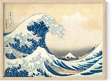 Japanese Traditional Art - Hokusai Classic Kanagawa Wave Framed Print, the Great picture