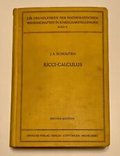 Rare Vintage 1954 Advanced Mathematics - Ricci Calculus by J A Schouten picture