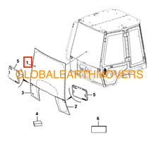 JCB PARTS - GENUINE JCB FRONT WINDSCREEN (PART NUMBER: 332/F4944) picture