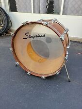 vtg Slingerland 22 x 14 Bass Drum 1970's Natural Finish, Clean Inside, Needs TLC picture