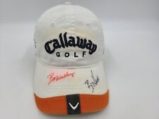 Callaway Golf Signed Autographed Bill Haas & Unknowns Strapback Hat Cap White picture