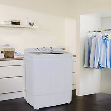  White Compact Portable Washer & Dryer with Mini Washing Machine and Spin Dryer picture