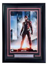 Ezra Miller Signed Framed 11x17 Justice League Movie Poster Photo JSA picture