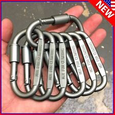 3pc - 20pc Ideal Aluminum Carabiner D-ring Keychain Clip Hook Buckle Outdoor picture