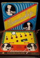 Vintage PENMANSHIP Writing TEACHING GAME MASTERCRAFT TOY CO  1950’s AGES 7 To 12 picture