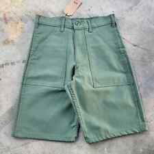 New Vintage Stan Ray Shorts Size 29 USA Green Carpenter Work Canvas Tag 28 picture