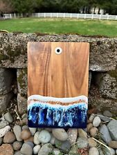 Wood resin appetizer charcuterie cheese board ocean beach themed cutting board picture