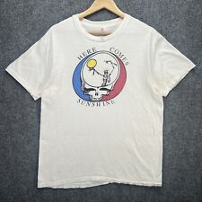 Vintage Grateful Dead Shirt Mens XL White 90s Here Comes Sunshine 1993 Summer picture