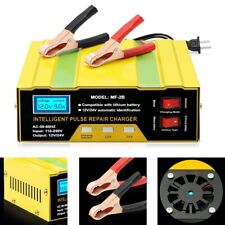 Car Battery Charger Heavy Duty Smart Automatic Intelligent Pulse Repair 12V/24V picture