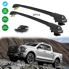 For Great Wall CANNON 2019-onwards Black Cross Bars Roof Rack Easy Install 2x picture