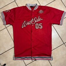 Vintage 2000s FUBU City Series Collection West Side Red Jersey Mens XXL *READ picture