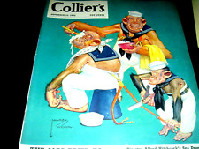 November 1943 Colliers- Magazine-WW2- WAR STORIES, peace or isolationism -PEACE picture