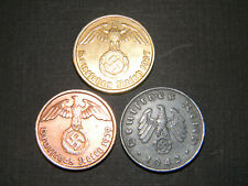 Big WW2 German Coins Historical WW2 Authentic Artifacts picture