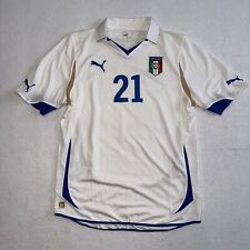 Vintage Italy #21 Pirlo Authentic PUMA Soccer Jersey 2010 World Cup Flag Large picture
