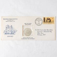 US Frigate Constellation Congressional Medal Silver First Day Cover 1972 #2 picture