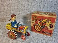 Vintage Louis Marx co. tin Dipsy Car (Dora) windup toy w/box works-nice picture