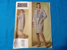 Miss KOOS Designer 1187 Vogue Pattern Loose Pullover Dress UNCUT Size 14-20 picture