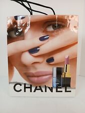 Vintage 1998 CHANEL Paper Gift Tote Bag 13” x 11” x 4.5”  Nail Polish Advertise picture