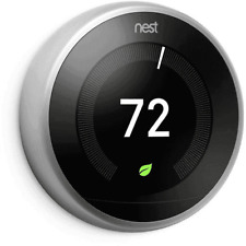 REPLACEMENT Google Nest 3rd Gen Learning Stainless Steel Programmable Thermostat picture