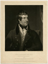 Antique Master Print-JOHN C. HOBHOUSE-ENGLAND-POLITICIAN-Lonsdale-Turner-1826 picture