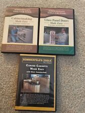 3 Lot Sommerfeld's Wood Tools Series Woodworking DVD's D10 Glass/cabinet/curved picture