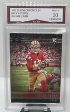 2022 Panini Chronicles Brock Purdy 49ers Rookie Card #PA-19 Gem Mint 10 picture