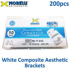 Morelli Dental Orthodontic White Composite Aesthetic Brackets 200pcs Total picture