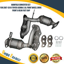 Manifold Converter Set for 2007-2010 Toyota Sienna 3.5L Front & Rear F.W.D. ONLY picture
