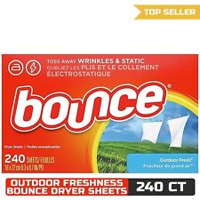 Bounce Dryer Sheets Laundry Fabric Softener, Outdoor Fresh, 240 Count picture