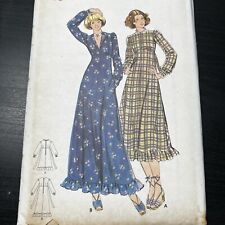 Vintage 1970s Butterick 5289 Boho Cottagecore Ruffle Dress Sewing Pattern UNCUT picture