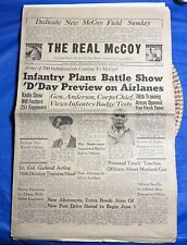 VTG Original WWII 1944 U.S. Army Camp McCoy, Wisconsin Newspaper The Real McCoy picture
