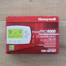 Honeywell TH6110D1021 FocusPRO 6000 Programmable Heat Cool Thermostat Big Screen picture