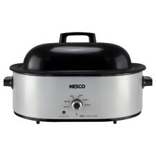 Nesco Silver Stainless Steel 18 qt Electric Roaster 17.5
