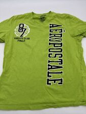 Aeropostale T-Shirt Men X-Large Green V-Neck Logo Spell Out…#7490 picture