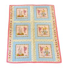 Handmade Mary Englebreit Friends Quilt Throw Wall Hanging Reversible Block Print picture