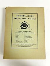 Rare Vintage 1941 Britannica Junior Units of Study Material ~ Complete 20 Volume picture
