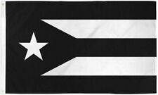 Resistance Flag of Puerto Rico 3x5 ft Black & White Protest Puerto Rican Boriqua picture