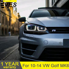 VLAND 2xLED Headlights For 2010-2014 VOLKSWAGEN Golf MK6 w/Sequential Signals picture