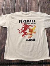 Vintage Fireball Whiskey T Shirt March Madness Cinnamon XL  picture