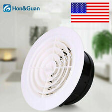 Hon&Guan 3-8in Adjustable Round ABS Air Vent Grille Louver Ventilation Cover US picture