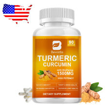 Turmeric Curcumin with Ginger & Black pepper 1350mg Triple Strength 120 Capsules picture