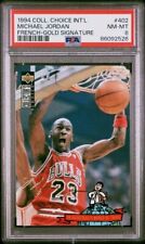 1994/95 Collector's Choice Int'L French Gold Signature Michael Jordan PSA 8 MB20 picture
