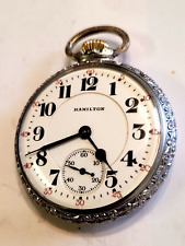 Vintage 1927 Hamilton 992 Pocket Watch - 21 Jewels - Size 16 - Railroad Approved picture