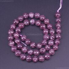 AAA Natural Purple Lepidolite Gemstone Round Loose Beads 6mm 8mm 10mm 12mm 15.5