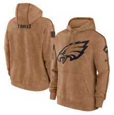 Men's Philadelphia Eagles Brown 2023 Salute To Service Club Pullover Hoodie picture