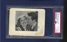 Eddie Fisher & Debbie Reynolds Autographed 3.5x4.5 Photo PSA Hollywood Actors picture