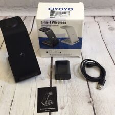 Ciyoyo T3 Black 3In1 Wireless Fast Charger 9V For iPhone iWatch  picture