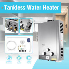 8L 2GPM Tankless LPG Liquid Propane Gas Hot Water Heater Shower Water Boiler picture