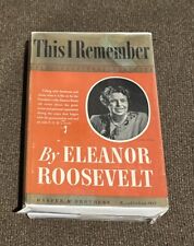 This I Remember by Eleanor Roosevelt 1949 Hardcover & Dust Jacket- First Edition picture
